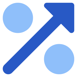 Discount Percent Increase Icon from Core Flat Set