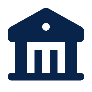 Bank Fill Icon from Mingcute Fill Set