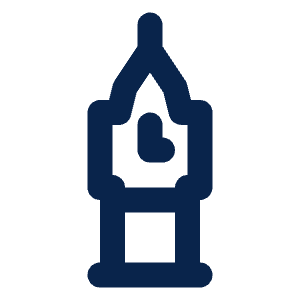 Big Ben Line Icon from Mingcute Line Set