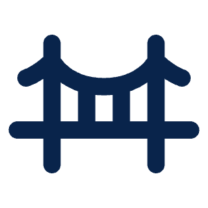 Bridge Line Icon from Mingcute Line Set