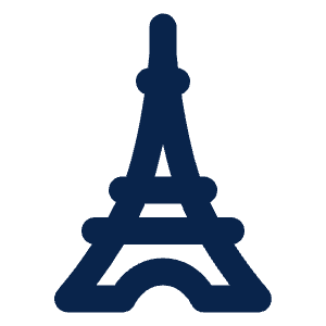 Eiffel Tower Line Icon from Mingcute Line Set