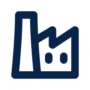 Factory 2 Line Icon from Mingcute Line Set