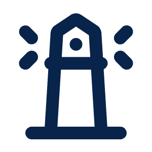Lighthouse Line Icon from Mingcute Line Set