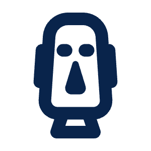 Moai Line Icon from Mingcute Line Set