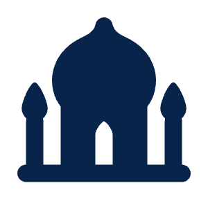 Taj Mahal Fill Icon from Mingcute Fill Set