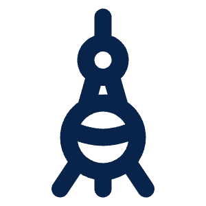 TV Towe Line Icon from Mingcute Line Set