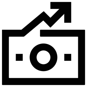 Arrow Up Bill Icon from Atlas Line Set