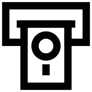 Cash Withdraw Icon from Atlas Line Set