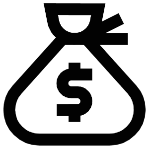 Money Bag Dollar Icon from Atlas Line Set