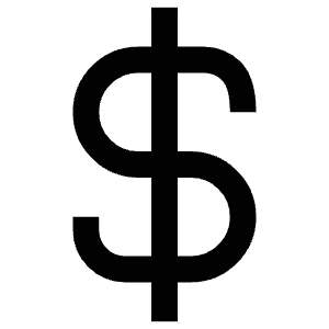 Sign Dollar Icon from Atlas Line Set