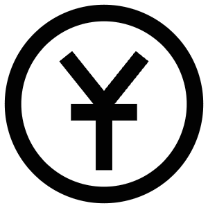 Sign Yen Circle Icon from Atlas Line Set