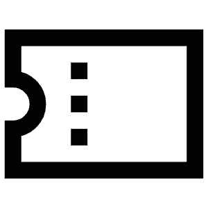 Ticket Coupon Icon from Atlas Line Set