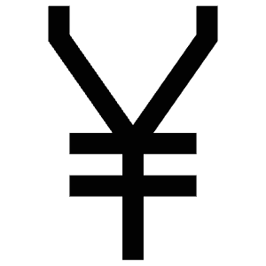 Yen Sign Icon from Atlas Line Set