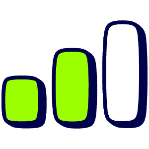 Graph Bar Icon from Stickies Duo - Free Set
