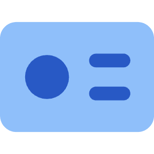Business Card Icon from Core Flat Set