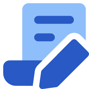 Document Contract Edit Sign Icon from Core Flat Set