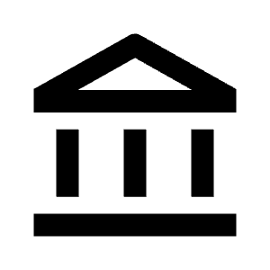 Account Balance Icon from Outlined Line - Streamline Material Free Set