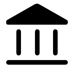 Account Balance Fill Icon from Rounded Fill - Material Symbols Set