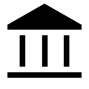 Account Balance Fill Icon from Sharp Fill - Material Symbols Set
