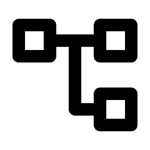 Account Tree Icon from Outlined Line - Material Pro Free Set