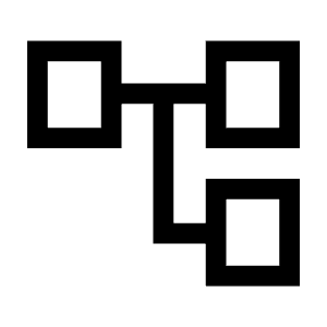 Account Tree Icon from Outlined Line - Material Symbols Set