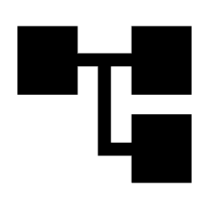 Account Tree Fill Icon from Sharp Fill - Material Symbols Set