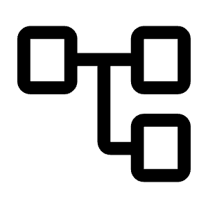 Account Tree Icon from Rounded Line - Material Symbols Set