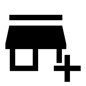 Add Business Fill Icon from Sharp Fill - Material Symbols Set