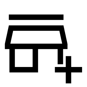 Add Business Icon from Sharp Line - Material Symbols Set