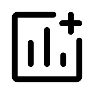Add Chart Icon from Rounded Line - Material Symbols Set