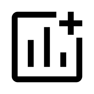 Add Chart Icon from Outlined Line - Material Symbols Set
