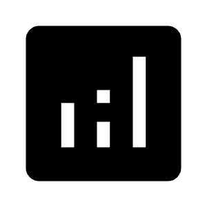 Analytics Fill Icon from Outlined Fill - Material Symbols Set