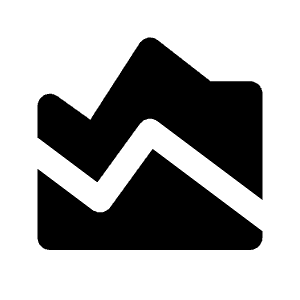 Area Chart Fill Icon from Outlined Fill - Streamline Material Free Set