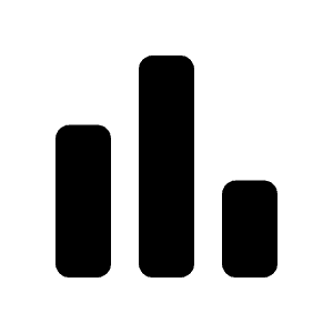 Bar Chart Icon from Rounded Line - Streamline Material Free Set