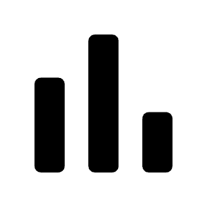 Bar Chart Icon from Rounded Line - Material Symbols Set