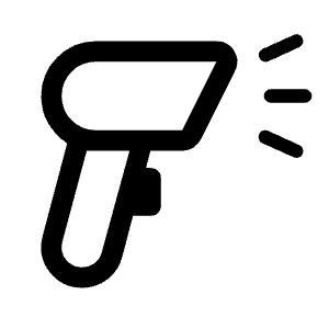 Barcode Reader Icon from Rounded Line - Material Symbols Set