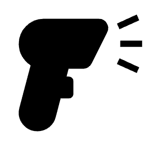 Barcode Reader Fill Icon from Outlined Fill - Material Symbols Set