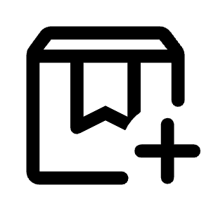 Box Add Icon from Rounded Line - Material Symbols Set