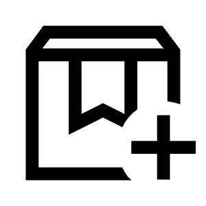 Box Add Icon from Sharp Line - Material Symbols Set