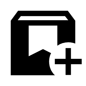 Box Add Fill Icon from Sharp Fill - Material Symbols Set