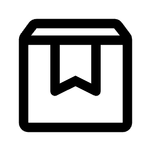 Box Icon from Rounded Line - Material Symbols Set