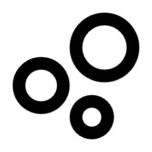 Bubble Chart Icon from Rounded Line - Streamline Material Free Set