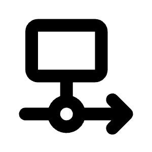 Business Progress Icon from Rounded Line - Streamline Material Free Set