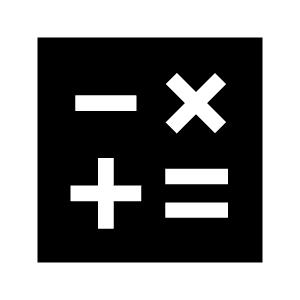 Calculate Fill Icon from Sharp Fill - Material Symbols Set