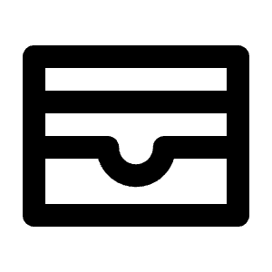 Card Holder Icon from Outlined Line - Material Pro Free Set