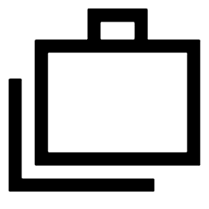 Cases Icon from Sharp Line - Material Symbols Set