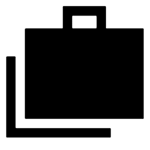 Cases Fill Icon from Sharp Fill - Material Symbols Set