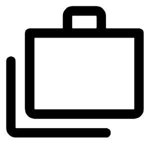 Cases Icon from Rounded Line - Material Symbols Set