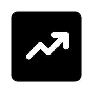 Chart Data Fill Icon from Rounded Fill - Material Symbols Set