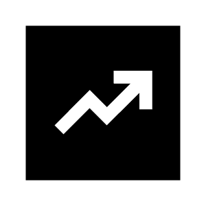 Chart Data Fill Icon from Sharp Fill - Material Symbols Set